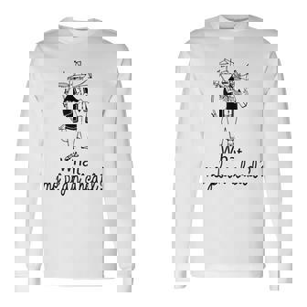 What Me Plan Ahead One Man Band Sketch Long Sleeve T-Shirt - Monsterry