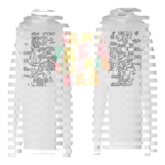 In My Pre K Teacher Era Back To School Retro Groovy Teacher Long Sleeve T-Shirt - Monsterry