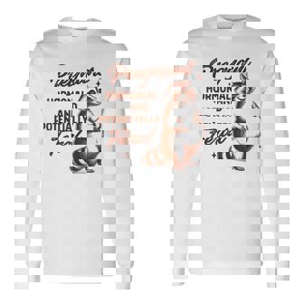 Pregnancy Announcement Pregnant Hormonal & Potentially Feral Long Sleeve T-Shirt - Monsterry