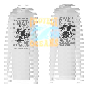 Protect Our Ocean Whale Ocean Save Our Ocean T-shirt à manches longues - Cadeauxyz