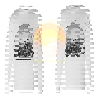 Regalo Motero Motera Moto Día Del Padre Madreintage Manga Larga Camiseta de manga larga - Regaloses