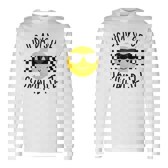 Retro 100 Days Of Skibidi Rizz Smile Face 100 Days Of School Long Sleeve T-Shirt - Thegiftio UK