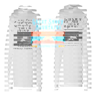 Rétro Great Smoky Mountains Parc National Des Great Smoky Mountains Manche Longue T-shirt à manches longues - Cadeauxyz