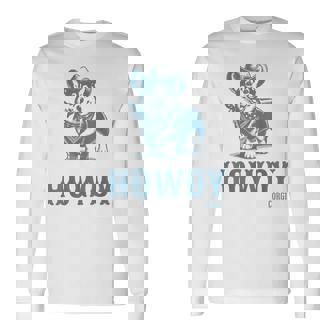 Retro Howdy Corgi Cowboy Western Country Cowboy Cowgirl Long Sleeve T-Shirt - Seseable