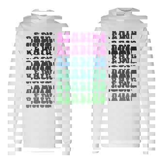 Retro READING Teacher Libraries Vibes Reading Teach Long Sleeve T-Shirt - Monsterry