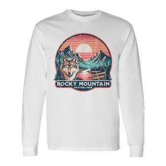 Rocky Mountain National Park Blue Langarmshirts - Geschenkecke