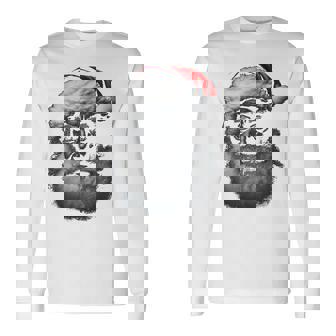 Santa Claus Xmas Santa Afro African American Proud Long Sleeve T-Shirt - Monsterry