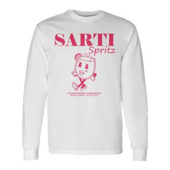 Sarti Spritz Cocktail Back Print Italiano Originale Langarmshirts - Geschenkecke