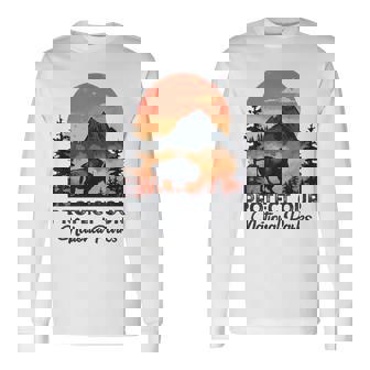Save Our National Parks Resist Service Bison Buffalo Vintage Long Sleeve T-Shirt - Thegiftio