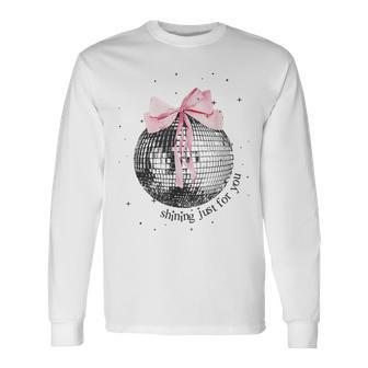 Shining Just For You Ribbon Disco Ball Langarmshirts - Geschenkecke