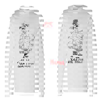 Silkie Chicken Mom Mama Lover Long Sleeve T-Shirt - Monsterry