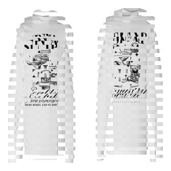 Sip And Yap Yapping Cocktails Long Sleeve T-Shirt | Mazezy