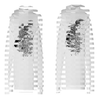 Sketch Koala Animal Australia Premium Long Sleeve T-Shirt - Monsterry