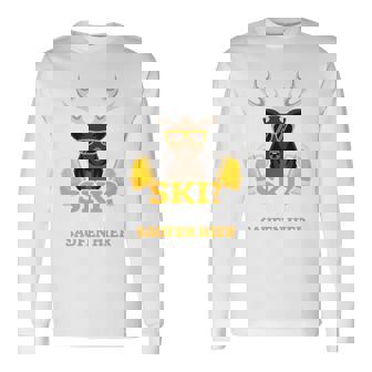 Ski Brauch Ich Nicht Ich Bin Nur Zum Saufen Hier Après-Ski Langarmshirts - Geschenkecke