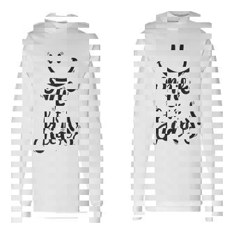 Smile It's Friday Shirt Great Idea Weekend T-Shirt Long Sleeve T-Shirt - Monsterry