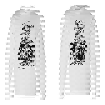St Patrick Saint Patty Clover Catholic Snake Long Sleeve T-Shirt - Monsterry