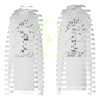 St Ptarick's Day Dirty Martini A Tini Bit Lucky Cocktail Long Sleeve T-Shirt | Mazezy
