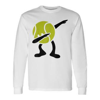 Tennis Dabbing Tennis Ball Tennis Player Ball Sport Langarmshirts - Geschenkecke