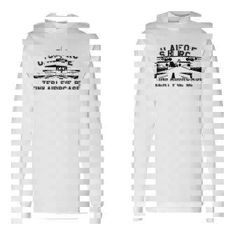 Tinker Afb Tinker Air Force Base Oklahoma Vintage Long Sleeve T-Shirt - Thegiftio