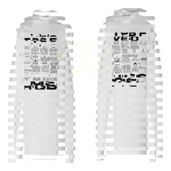Tipos De Casas Camisa Para Constructor Arquitectura Arquitecto Camiseta de manga larga - Regaloses