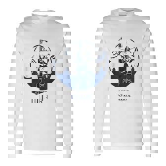 Ullr Norse God Of Archery Vintage Norwegian Hunting Long Sleeve T-Shirt - Thegiftio