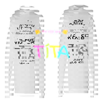 Vas A Ser Tia Tita Otraez Sorpresa Regalo Anuncio Embarazo Camiseta de manga larga - Regaloses