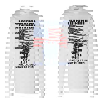Veteran Brotherhood No One Left Behind Back Graphic Long Sleeve T-Shirt - Monsterry