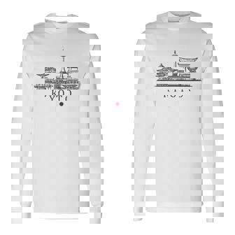 Vintage Kyoto Japónacaciones Japón Lover Camiseta de manga larga - Regaloses