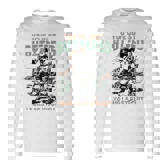 Western Cat You've Just Buttered Your Last Biscuit Cowboy Long Sleeve T-Shirt - Seseable
