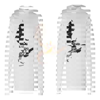 Witch Riding Dragon Tshirt Dragons Halloween Costume Shirt Long Sleeve T-Shirt - Monsterry