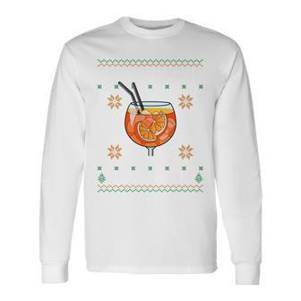 They See Me Aperollin' X Merry Spritzmas Xmas Christmas Long-Sleeved Langarmshirts - Geschenkecke