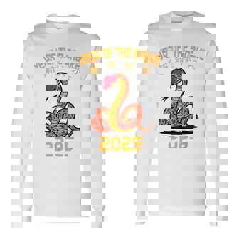 Year Of The Snake 2025 Chinese New Year 2025 Red Snake Long Sleeve T-Shirt | Mazezy