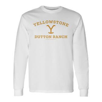 Yellowstone Dutton Ranch Gold Pocket Logo Long-Sleeved S Langarmshirts - Geschenkecke