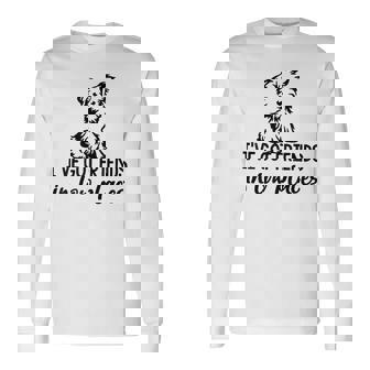 Yorkie Mom Friends In Low Places Friendship Long Sleeve T-Shirt - Monsterry