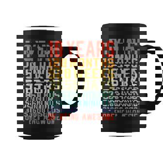 10 Años De Cumpleaños Décimo Aniversario Regalo De Cumpleaños Taza de café - Regaloses