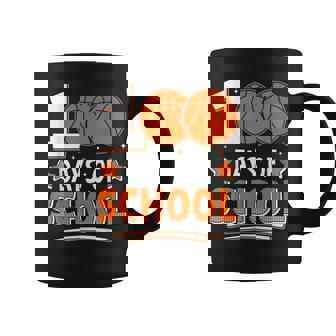100 Days Of School Boys 100Th Day Of School Basketball Coffee Mug - Thegiftio
