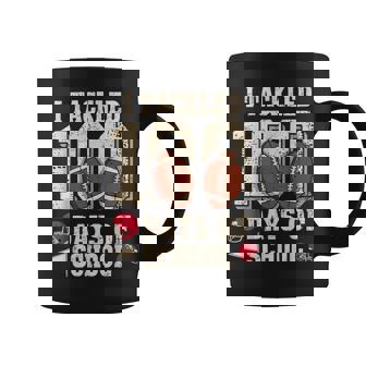 100 Days Of School Boys 100Th Day Of School Football Coffee Mug | Mazezy