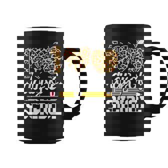 100 Days Of School Leopard Teacher Happy 100Th Day Of School Coffee Mug - Thegiftio