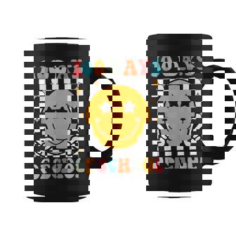100 Days Of School Smile Face Happy 100 Days Smarter Coffee Mug - Thegiftio UK