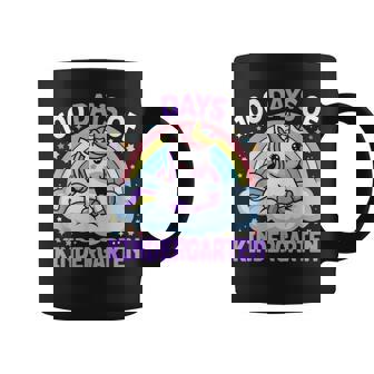 100Th Days Of Kindergarten Unicorn Girls 100 Days Of School Coffee Mug - Seseable