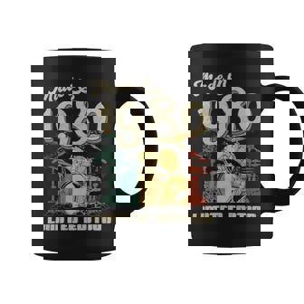 1980 Vintage Drum Set Coffee Mug | Mazezy