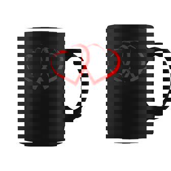 2 Coeurs Rouges Pour Homme Original Saintalentin Tasse - Cadeauxyz