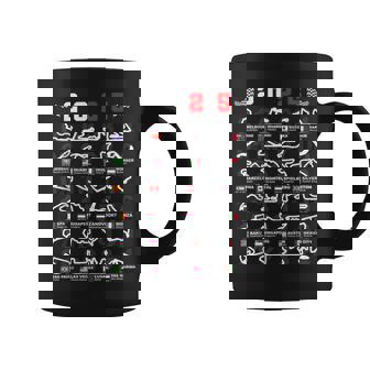 2025 Open Wheel Formula Racing Circuitos Mundiales Pistas De Carreras Taza de café - Regaloses