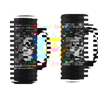 3 Year Old Birthday Shark 3Rd Toddlers Birthday Boy Girl Coffee Mug | Seseable UK