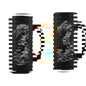 3 Year Old Monster Truck Boy Toddler 3Rd Birthday Party Coffee Mug | Mazezy