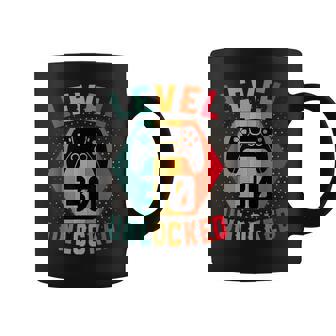 30 Años Cumpleaños Regalo Gamer T Level 30 Unlocked Taza de café - Regaloses