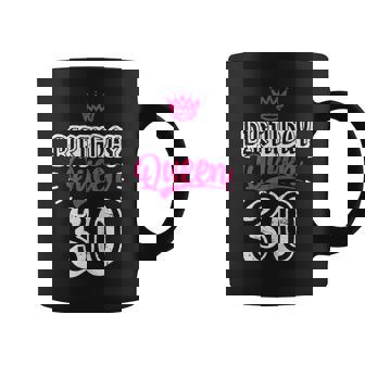 30Th Birthday Queen Happy Birthday Party Crown Taza de café - Regaloses