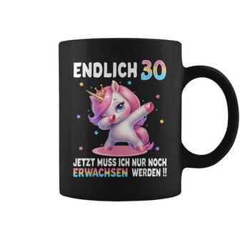 30Th Birthday Woman 30 Years Party Outfit Unicorn Tassen - Geschenkecke