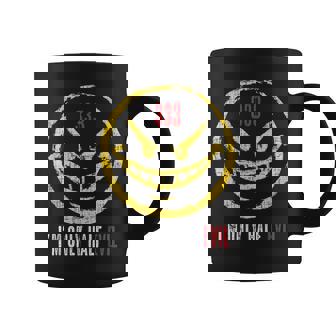 333 I'm Only Half Evil Sarcastic Saying Humor Graphic Print Coffee Mug - Monsterry