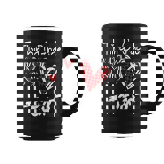 3rd Third Grade Has My Heart Buffalo Print Teacher Valentine Graphic Print Coffee Mug - Monsterry